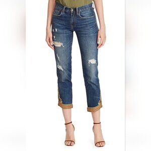 POLO RALPH LAUREN | Waverly Straight Crop Jeans In Indigo Sz 25